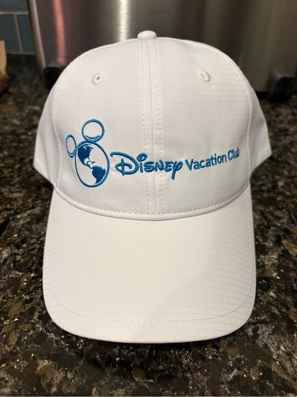 Disney White Cap with Blue Embroidered Logo